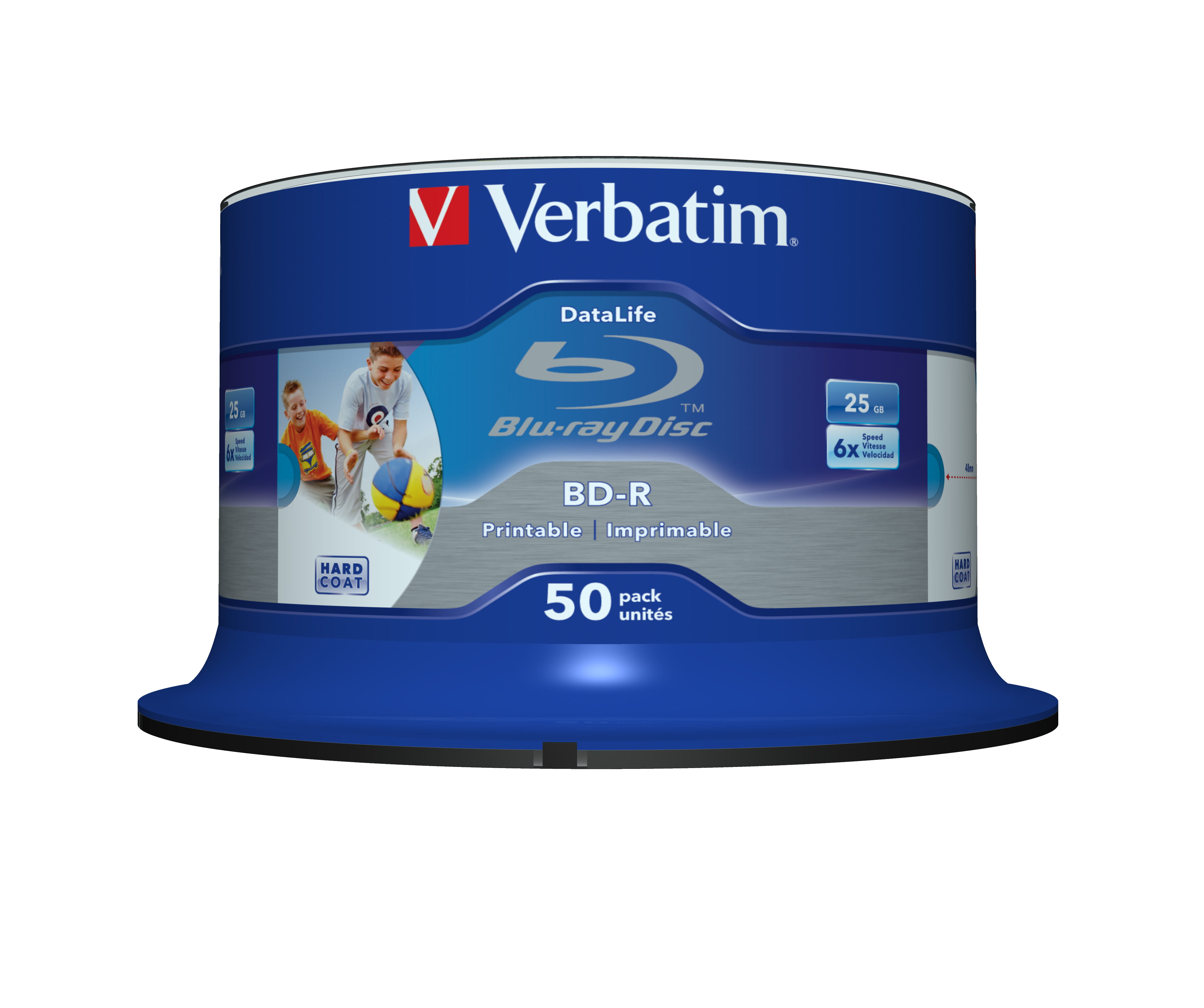 Verbatim DataLife - 50 x BD-R - 25 GB 6x - mit Tintenstrahldrucker bedruckbare Oberfläche