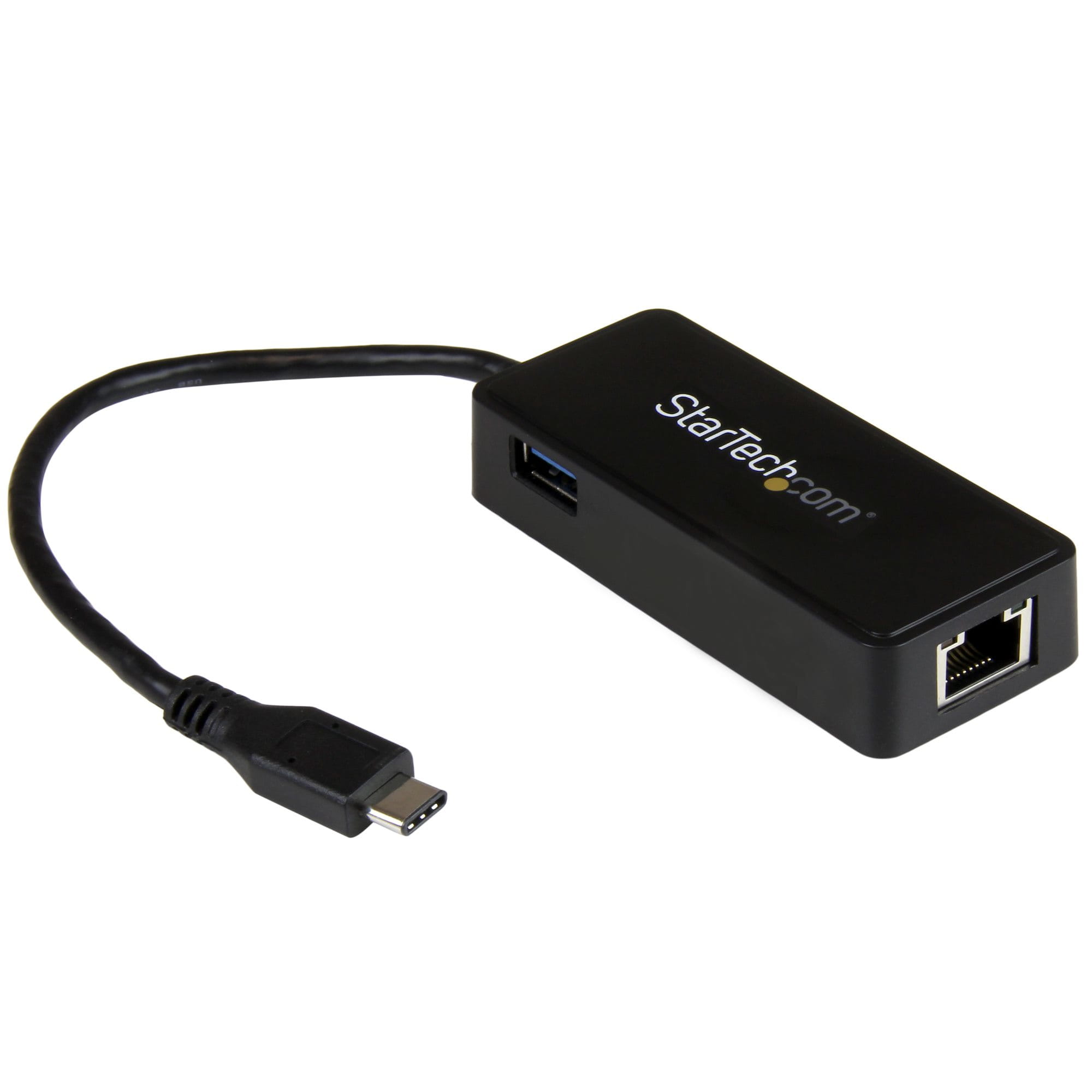 StarTech.com USB-C to Ethernet Gigabit Adapter - Thunderbolt 3 Compatible - USB Type C Network Adapter - USB C Ethernet Adapter (US1GC301AU)