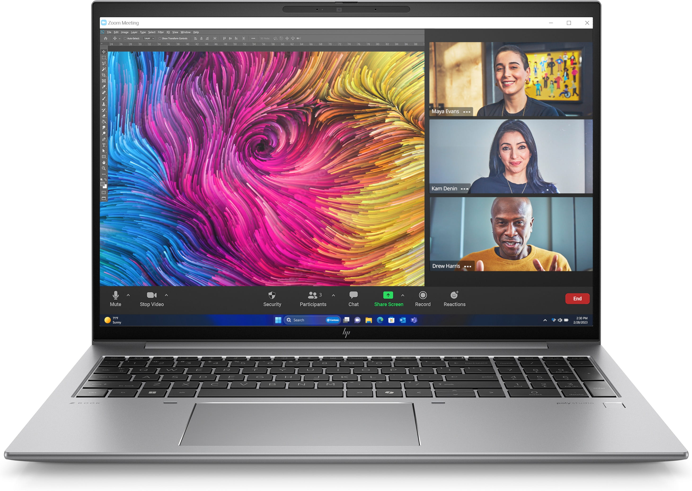 HP ZBook Firefly 16 G11 Mobile Workstation - Intel Core Ultra 7 155H - Win 11 Pro - RTX A500 - 64 GB RAM - 2 TB SSD NVMe, TLC - 40.6 cm (16")