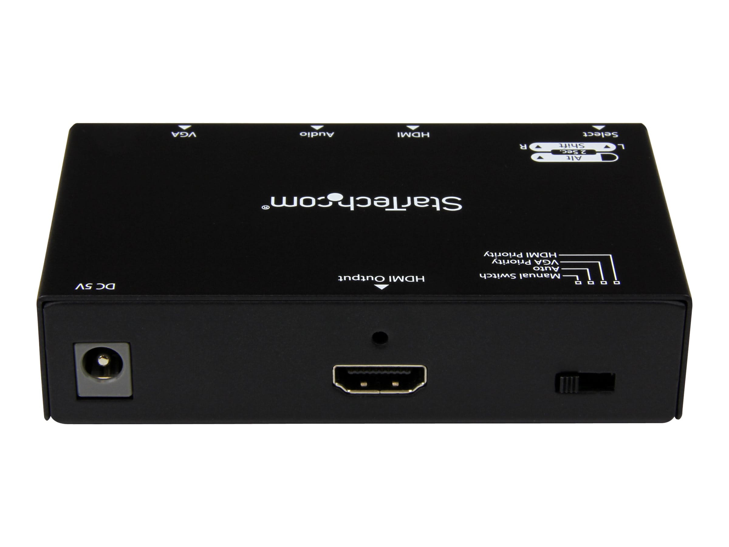 StarTech.com 2 Port VGA + HMDI auf HDMI Konverter Switch / Verteiler mit Vorrangsschaltung