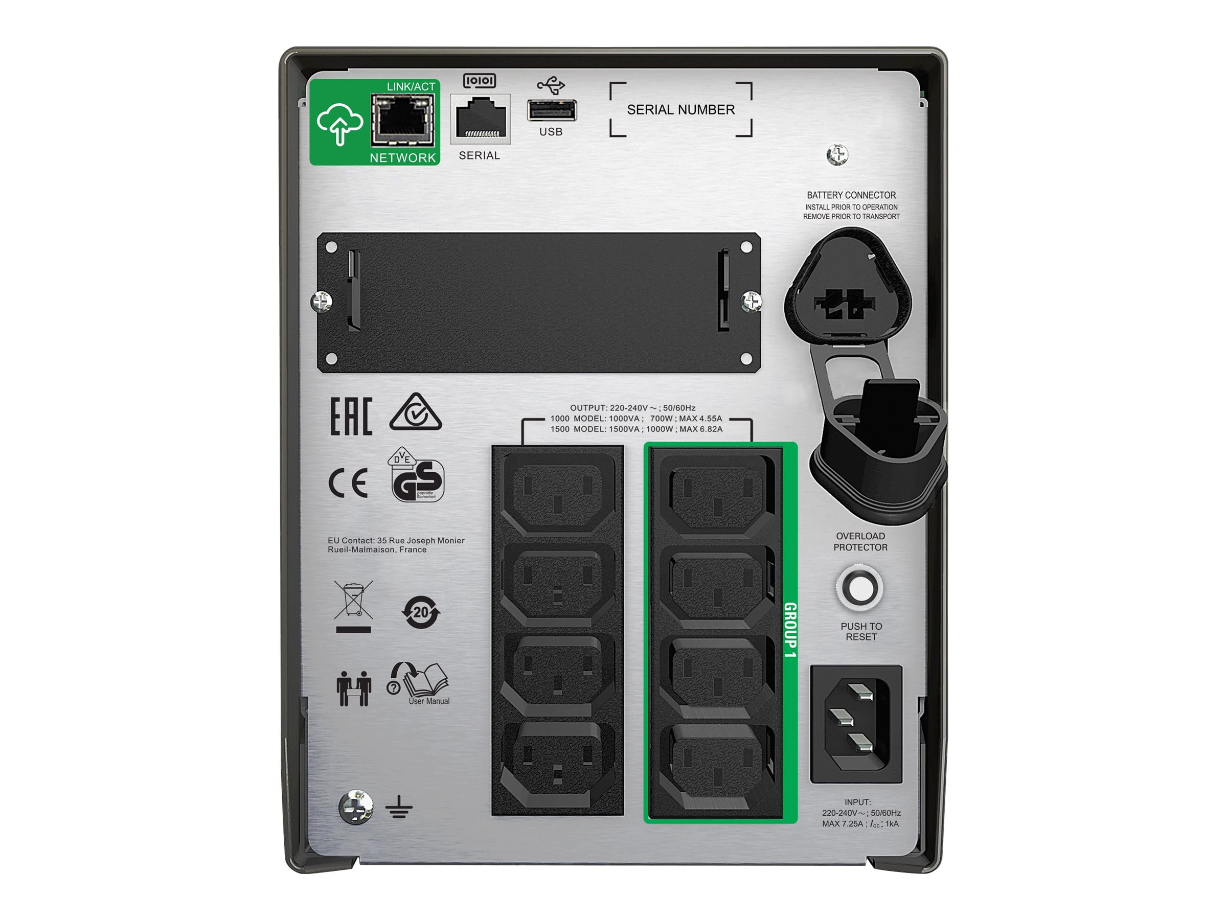 APC Smart-UPS SMT1000IC - USV - Wechselstrom 220/230/240 V - Line-Interactive-USV APC Smart-UPS SMT1000IC - USV - Wechselstrom 220/230/240 V - Line-Interactive-USV