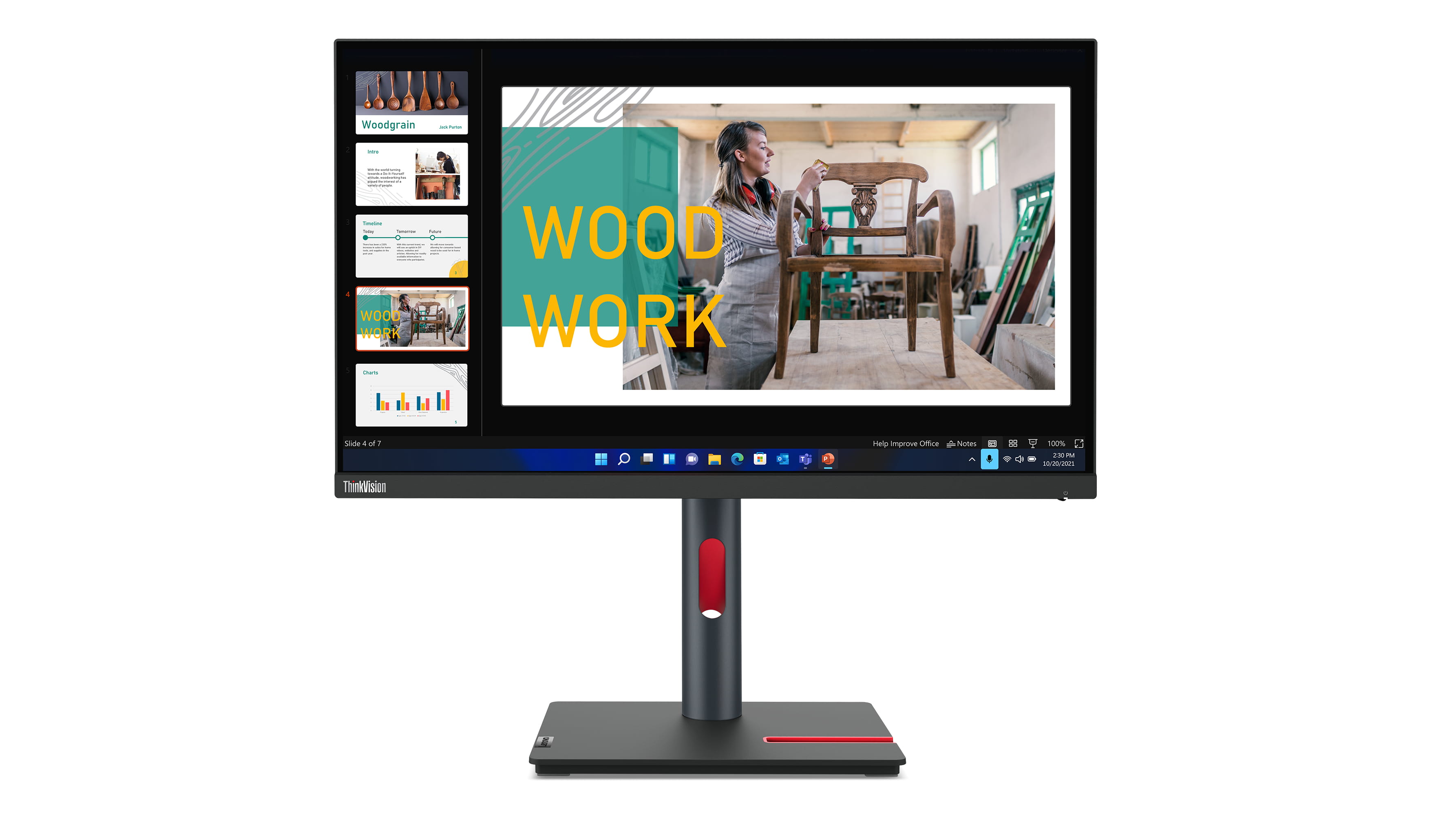 Lenovo P24q-30 - LED-Monitor - 60.5 cm (23.8")