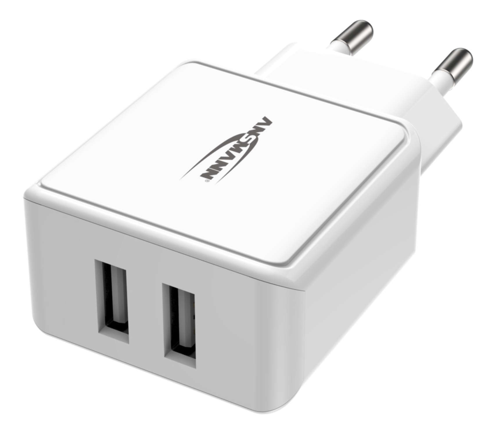 Ansmann HC212 - Netzteil - 12 Watt - 2400 mA - 2 Ausgabeanschlussstellen (USB)