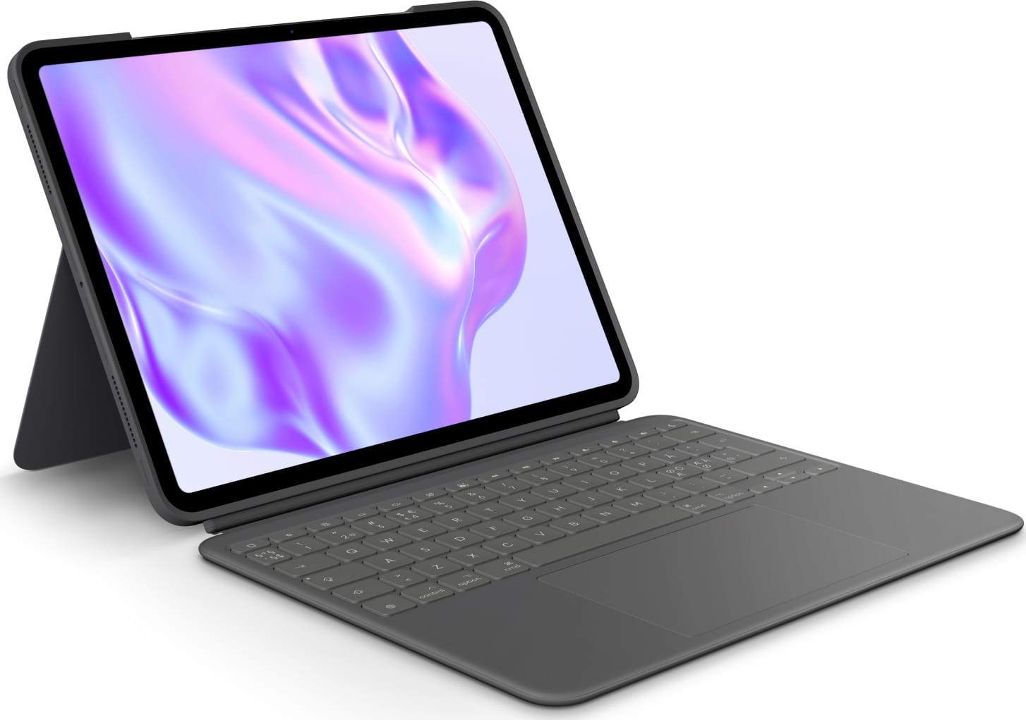Logitech Combo Touch - Tastatur und Foliohülle - mit Trackpad - hinterleuchtet - Apple Smart connector - QWERTY - Nordisch (Dänisch/Finnisch/Norwegisch/Schwedisch)