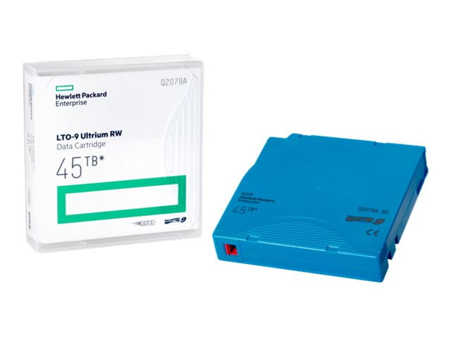 HPE 20 x LTO Ultrium 9 - 18 TB / 45 TB - Beschriftungsetiketten, mit kundenspezifischem Barcode etikettiert