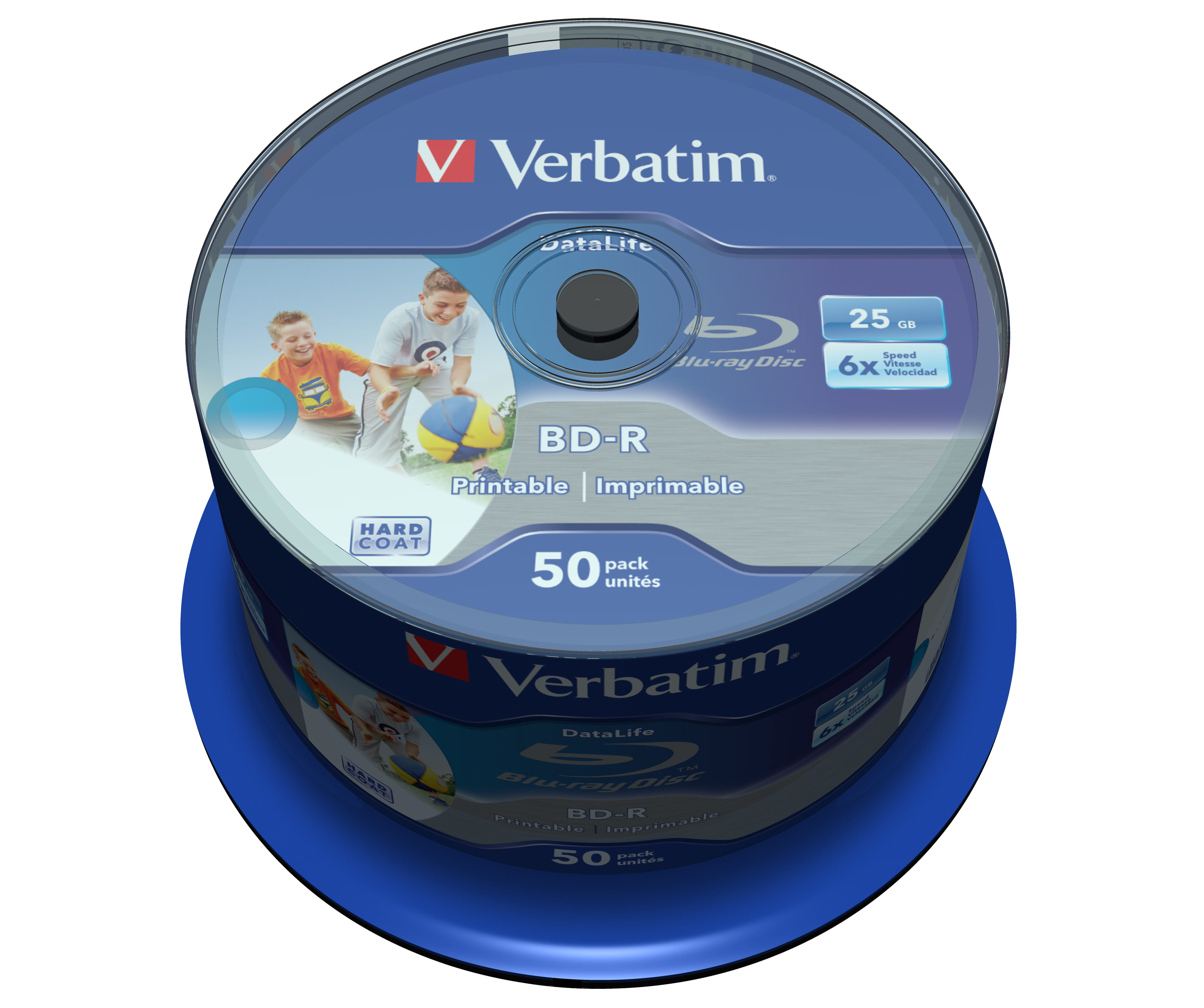 Verbatim DataLife - 50 x BD-R - 25 GB 6x - mit Tintenstrahldrucker bedruckbare Oberfläche