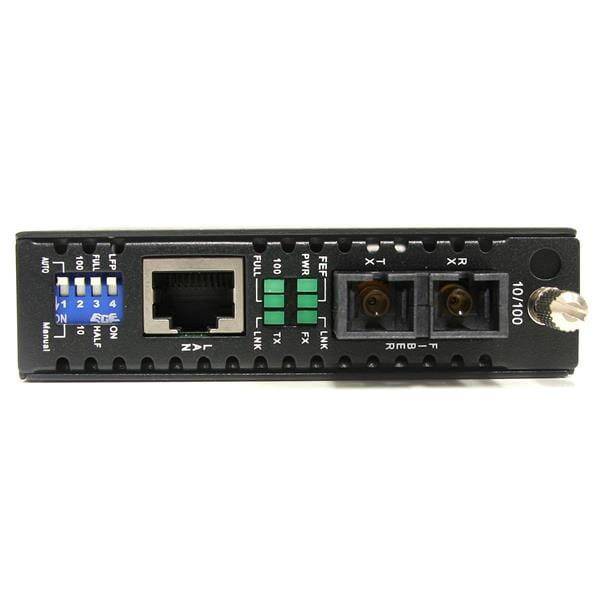 StarTech.com 10/100 Mbit/s Ethernet Single Mode LWL / Glasfaser SC Medienkonverter 30 km