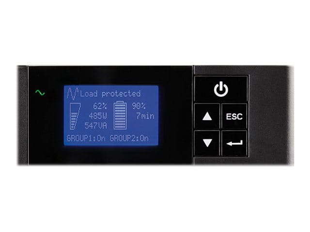 Eaton 5P 1550iR - Gen 2 - USV (Rack - einbaufähig) - Wechselstrom 200/208/220/230/240 V - 1350 Watt - 1550 VA - 1-phasig - 9 Ah - RS-232, USB - Ausgangsanschlüsse: 6 - 1U - 48.3 cm (19") - Line-Interactive-USV