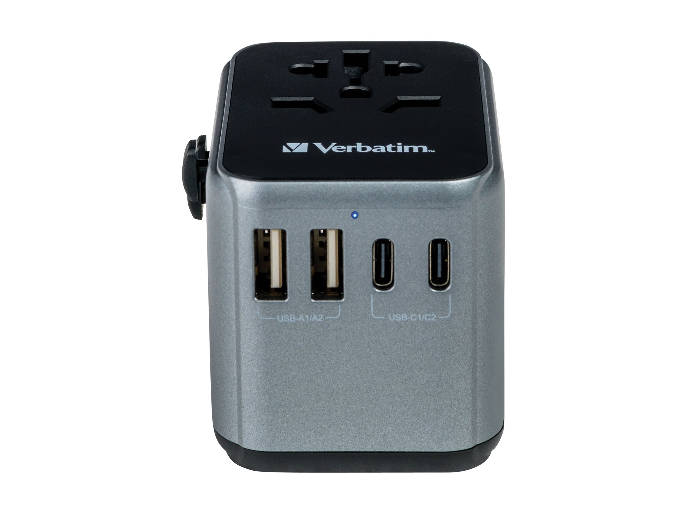 Verbatim UTA-03 - Netzteil - 30 Watt - PD 3.0, Quick Charge 3.0 - 4 Ausgabeanschlussstellen (24 pin USB-C, USB)