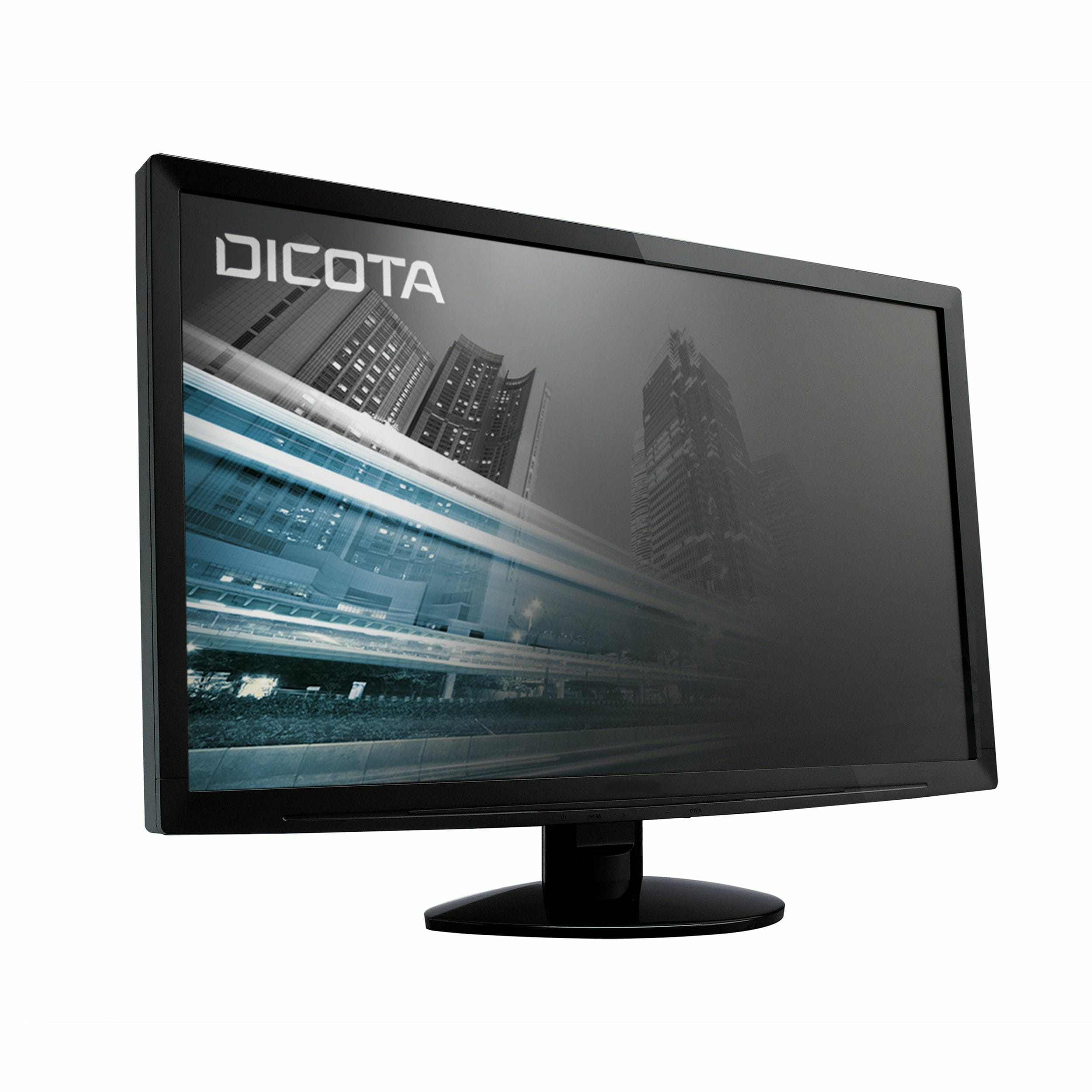 Dicota Blickschutzfilter für Bildschirme - 2-Wege - Halter/Klebepunkte - 61 cm Breitbild (Breitbild mit 24 Zoll)