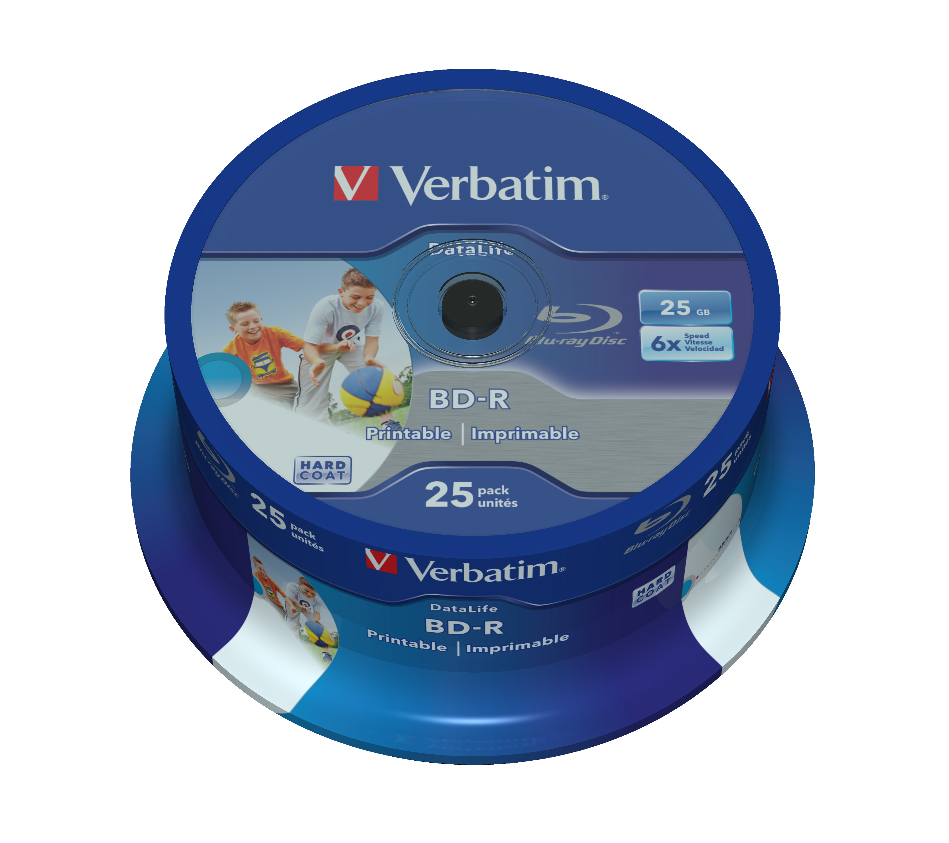 Verbatim DataLife - 25 x BD-R - 25 GB 6x - mit Tintenstrahldrucker bedruckbare Oberfläche