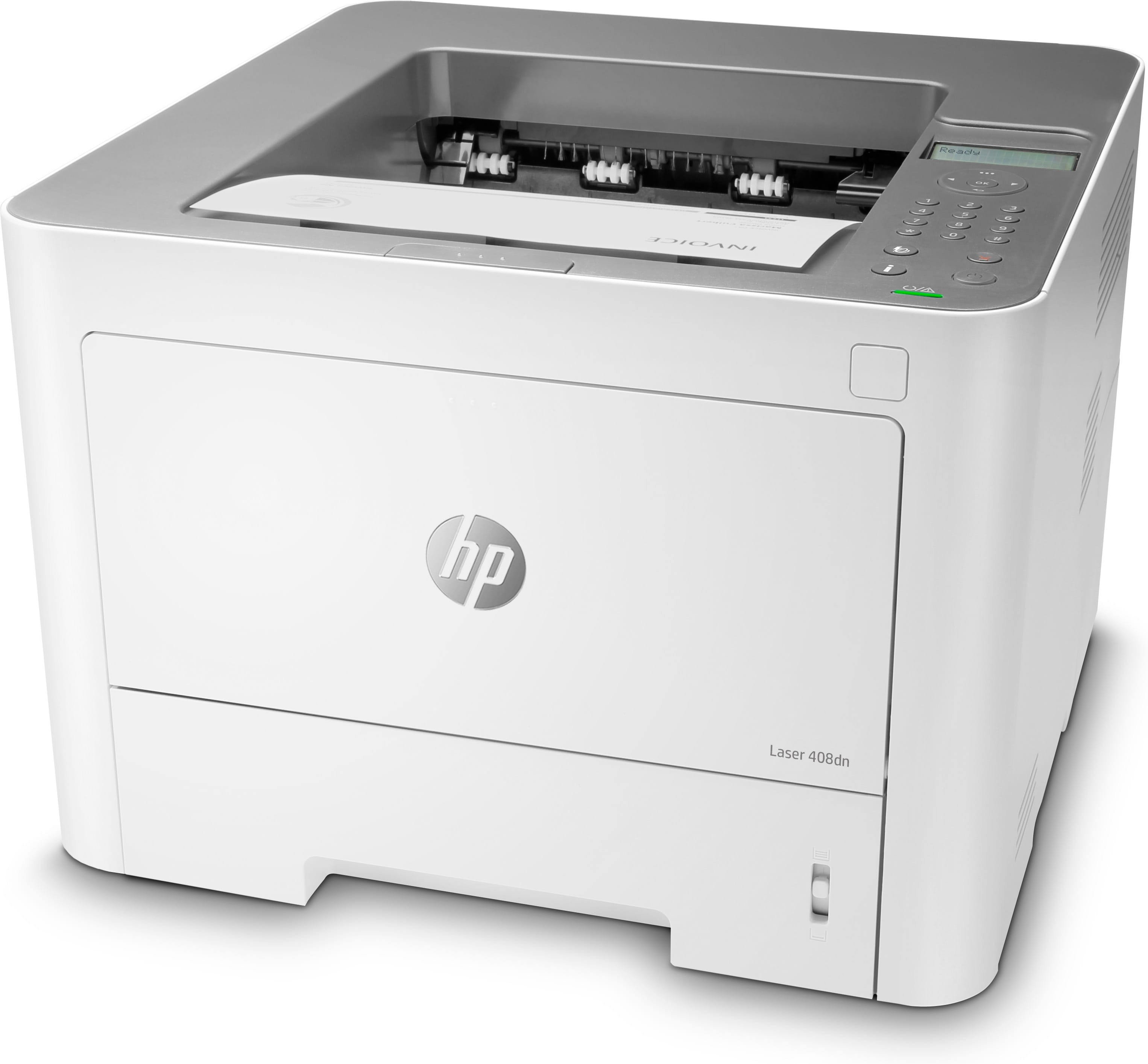 HP Laser 408dn Drucker, Laser, 1200 x 1200 DPI, A4, 40 Seiten pro Minute, Doppelseitiger Druck, Weiß