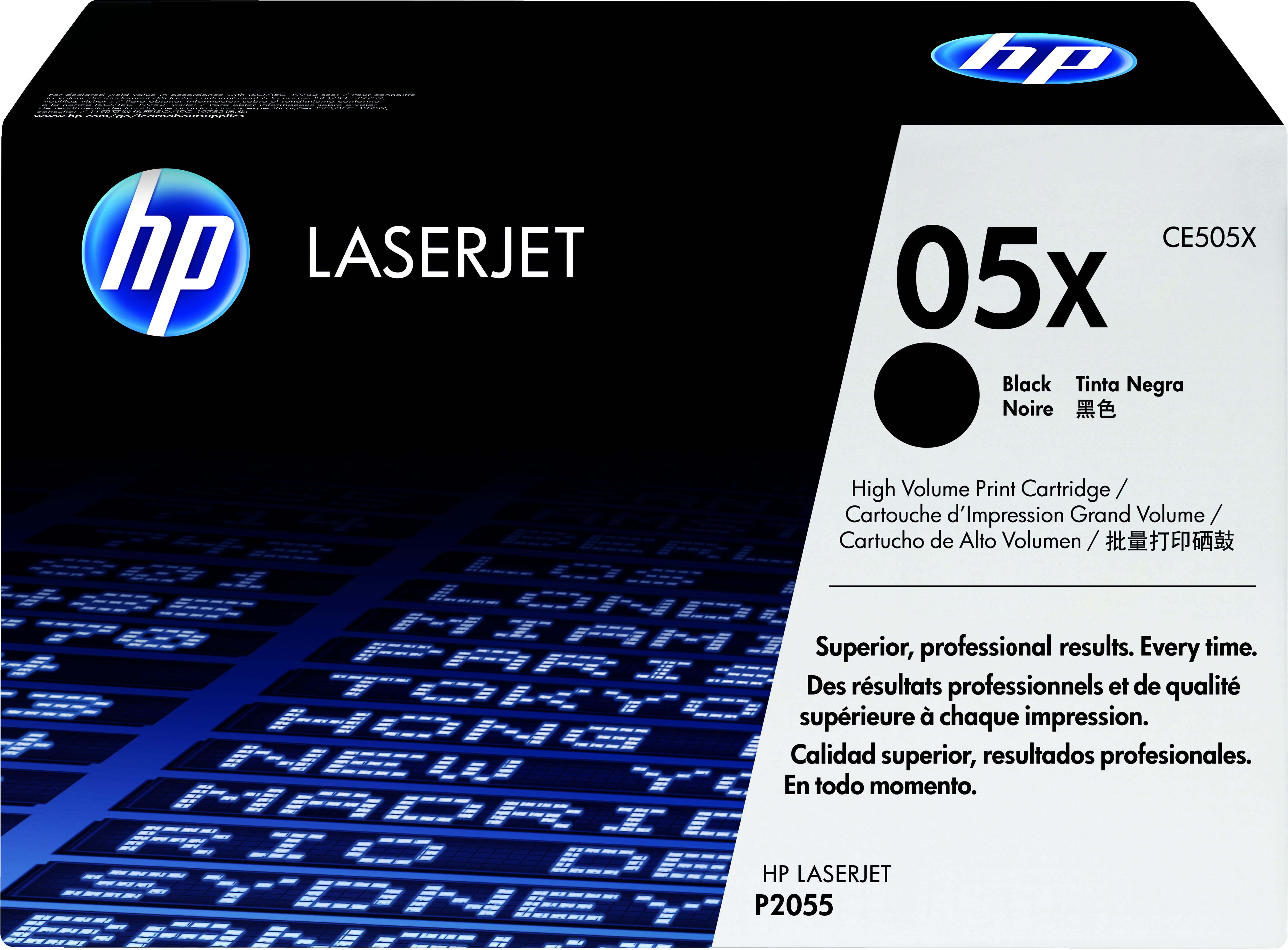 HP 05X - Hohe Ergiebigkeit - Schwarz - original - LaserJet - Tonerpatrone (CE505X)