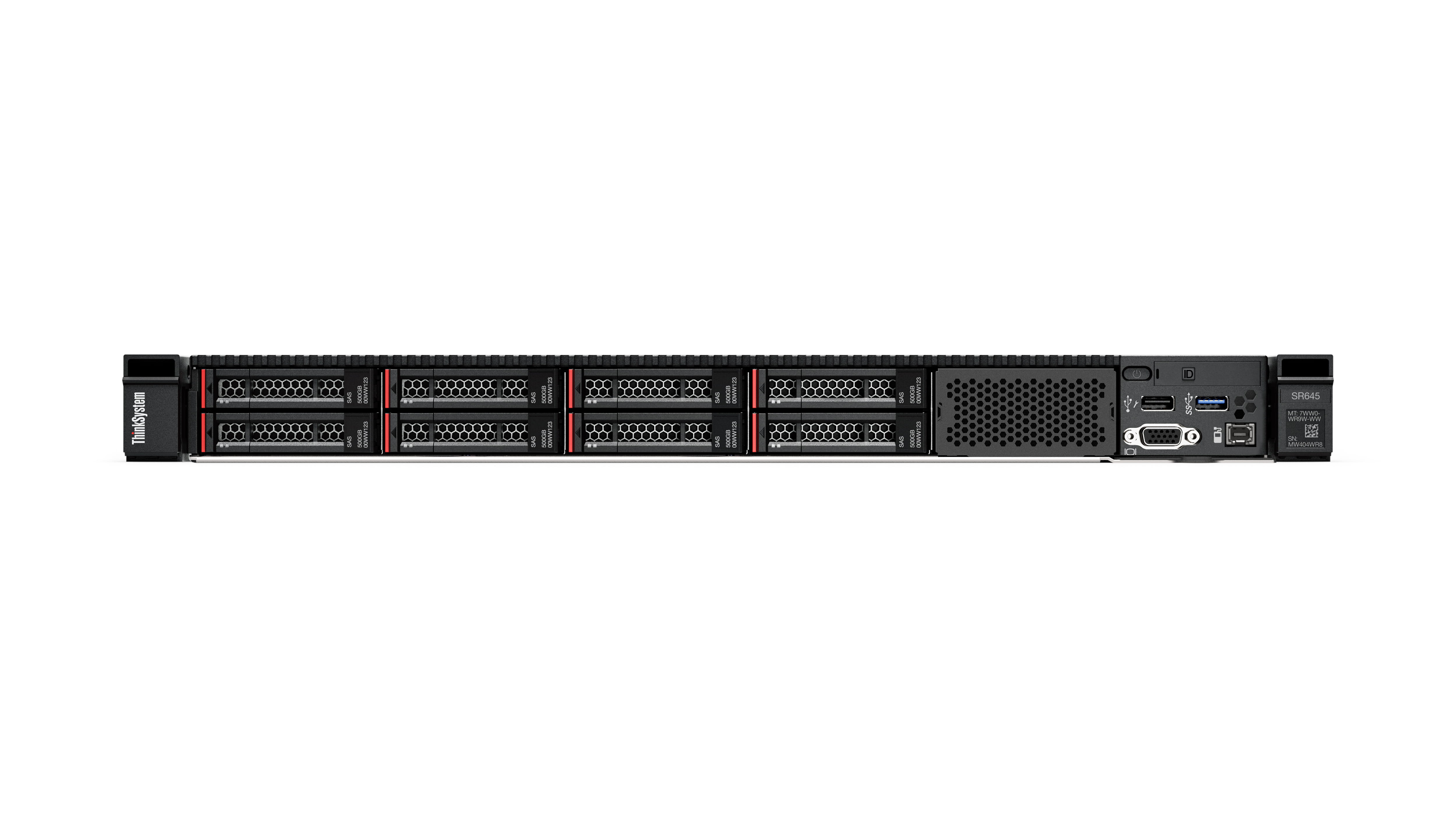 Lenovo ThinkSystem SR645 7D2X - Server - Rack-Montage - 1U - zweiweg - 1 x EPYC 7303 / 2.4 GHz - RAM 32 GB - SAS - Hot-Swap 6.4 cm (2.5")