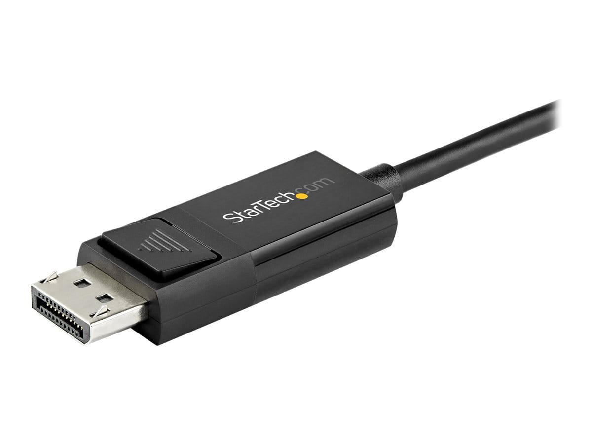 StarTech.com 3ft/1m USB C to DisplayPort 1.4 Cable 8K 60Hz/4K, Bidirectional DP to USB-C or USB-C to DP Reversible Video Adapter Cable, HBR3/HDR/DSC, USB Type C/Thunderbolt 3 Monitor Cable - 8K USB-C to DP Cable (CDP2DP141MBD)