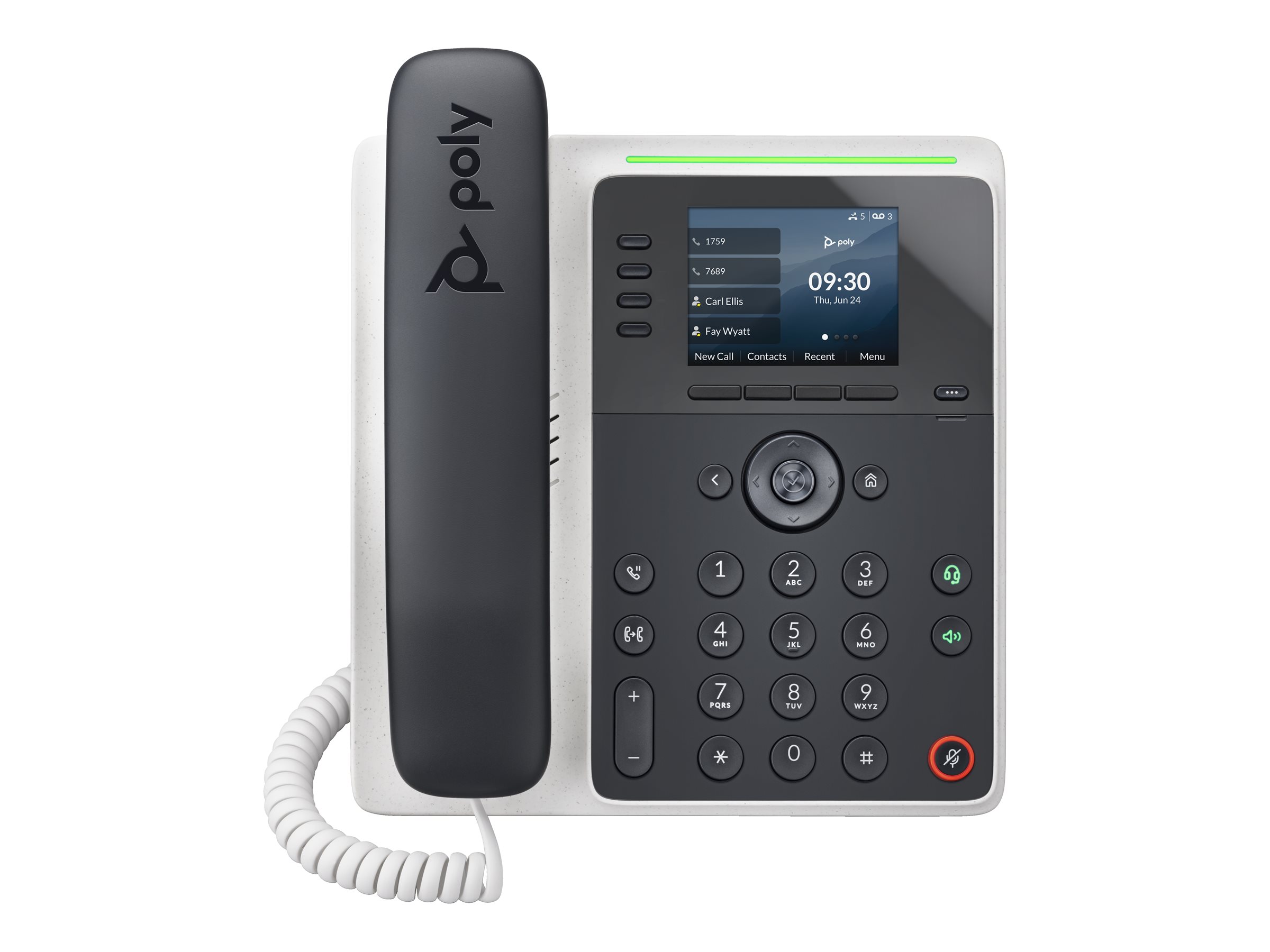 HP Poly Edge E220 - VoIP-Telefon mit Rufnummernanzeige/Anklopffunktion