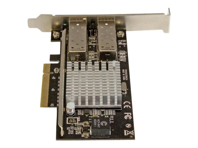 StarTech.com 10G Network Card - 2x 10G Open SFP+ Multimode LC Fiber Connector - Intel 82599 Chip - Gigabit Ethernet Card (PEX20000SFPI)