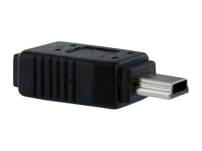 StarTech.com Micro USB auf Mini USB 2.0 Adapter - Bu/St - Schwarz - USB-Adapter - Micro-USB Typ B (W)