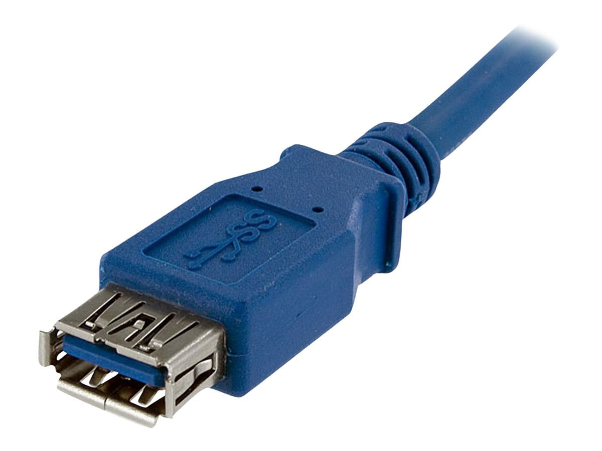 StarTech.com 1 m SuperSpeed USB 3.0 Verlängerungskabel - USB 3 Typ-A Kabel Verlängerung - Stecker/ Buchse - Blau - USB-Verlängerungskabel - USB Typ A (M)