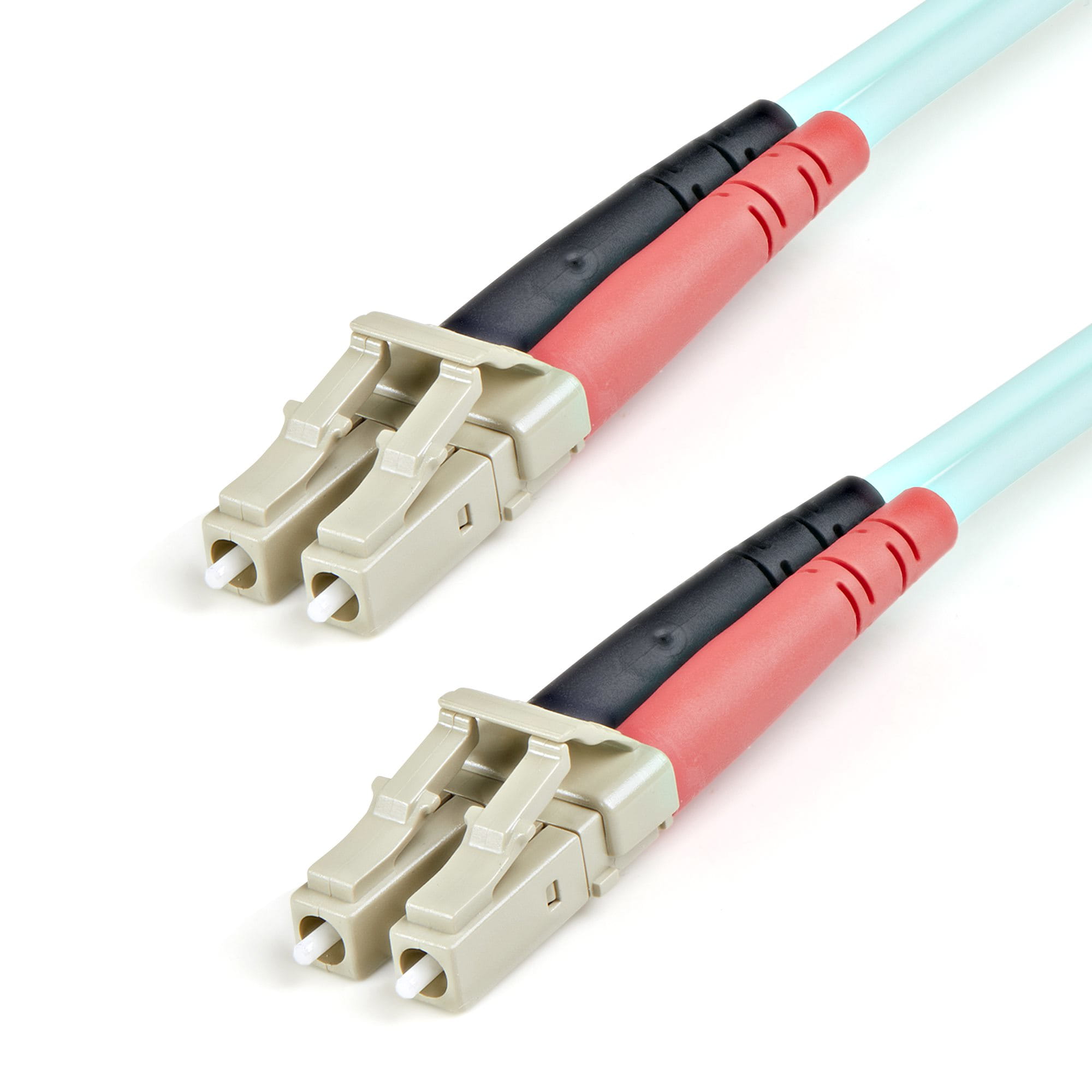 StarTech.com 1m (3ft) LC/UPC to LC/UPC OM3 Multimode Fiber Optic Cable, Full Duplex 50/125Âµm Zipcord Fiber Cable, 100G Networks, LOMMF/VCSEL, 