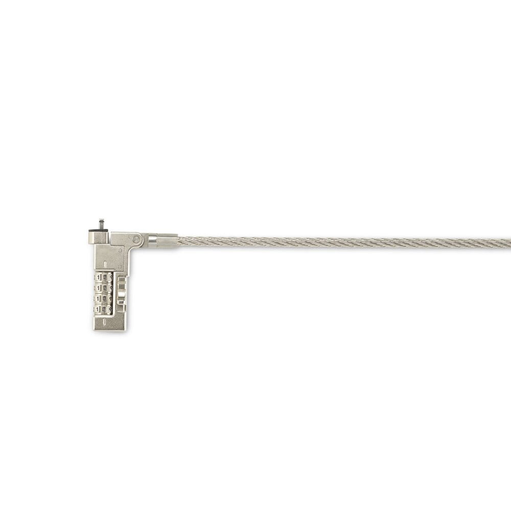 Kensington Slim NanoSaver 2.0 EQ, 1,8 m, Zahlenschloss, Edelstahl, Zink Stahl, Silber