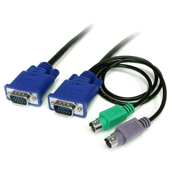 StarTech.com 1,8m 3-in-1 PS/2 VGA KVM Kabel - Kabelsatz für KVM Switch / Umschalter - Tastatur- / Video- / Maus- (KVM-)