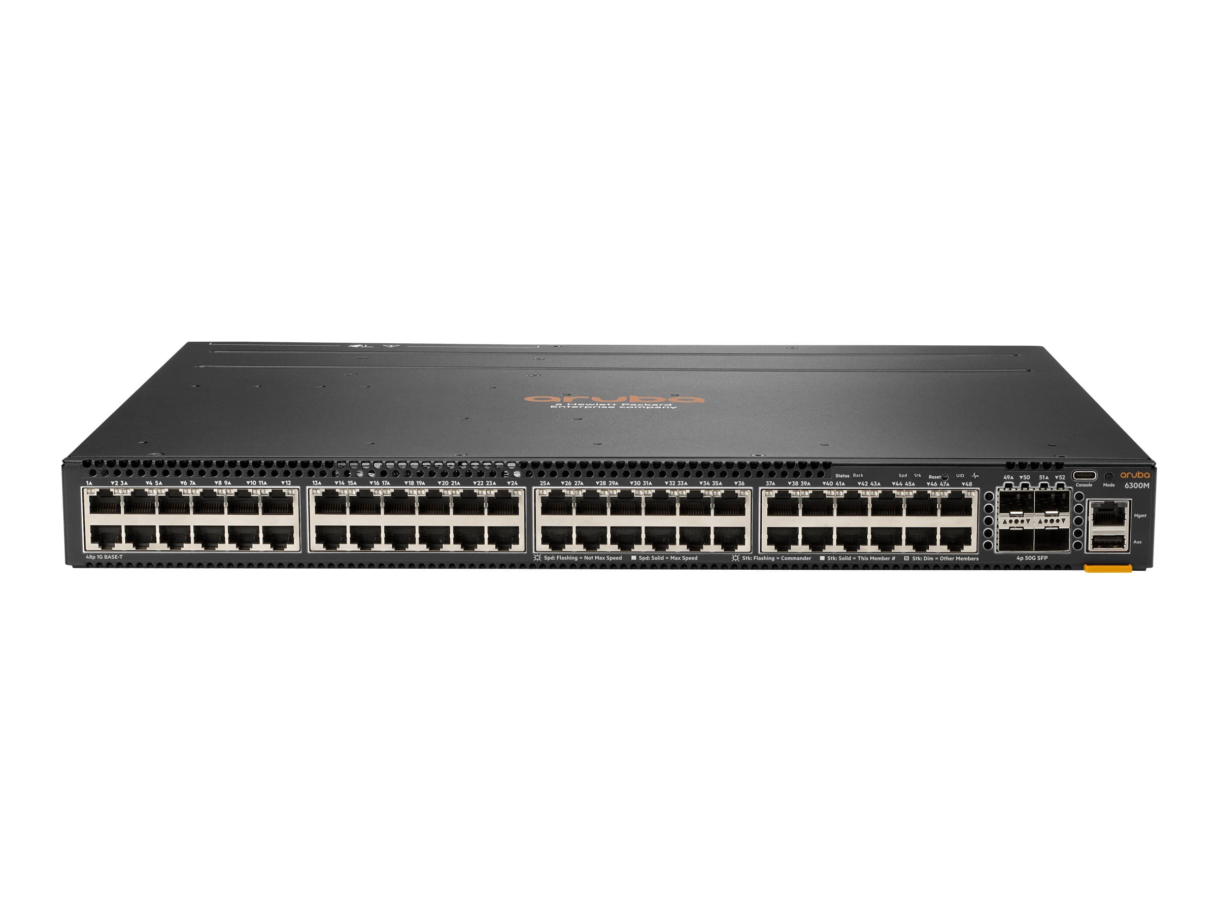 HPE Aruba 6300M - Switch - L3 - managed - 48 x 10/100/1000 (1 PoE+) HPE Aruba 6300M - Switch - L3 - managed - 48 x 10/100/1000 (1 PoE+)