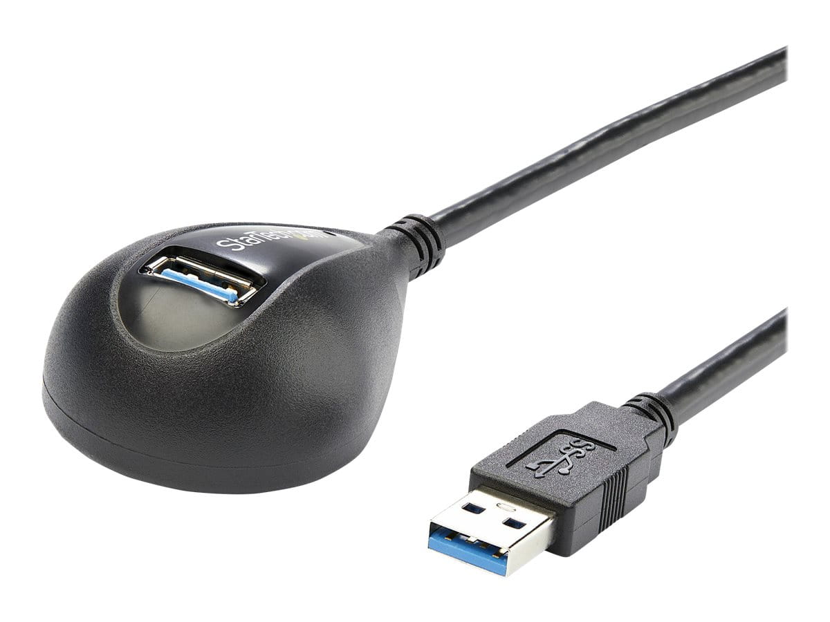 StarTech.com 1,5m SuperSpeed USB 3.0 Desktop Verlängerungskabel / Dockingkabel - Stecker / Buchse - Schwarz - USB-Verlängerungskabel - USB Typ A (W)