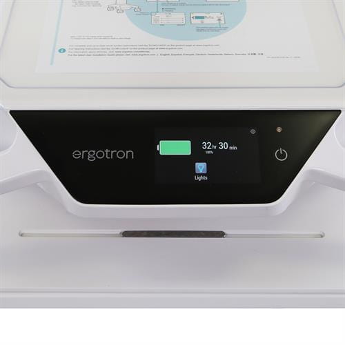 Ergotron CareFit Pro - Wagen - Constant Force-Höhenverstellung - für LCD-Display / PC-Ausrüstung - medizinisch - weiß, Warm Gray - Bildschirmgröße: bis zu 68,6 cm (bis zu 27 Zoll)