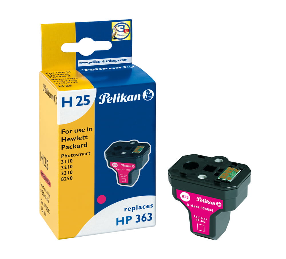 Pelikan H25 - 3.5 ml - Magenta - kompatibel - Tintenpatrone (Alternative zu: HP 363)