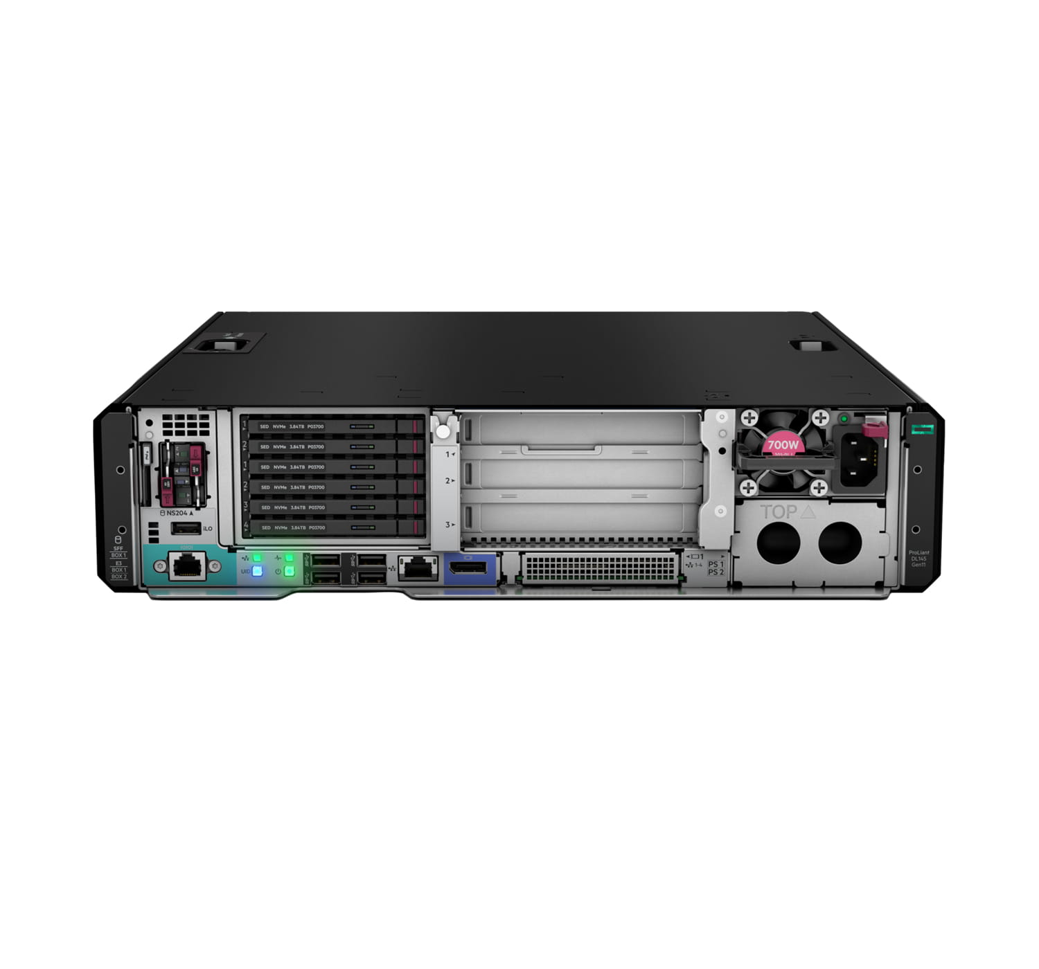 HPE ProLiant DL145 Gen11 Network Choice - Server - Rack-Montage - 2U - 1-Weg - 1 x EPYC 8124P / 2.45 GHz - RAM 64 GB - Hot-Swap 6.4 cm (2.5")