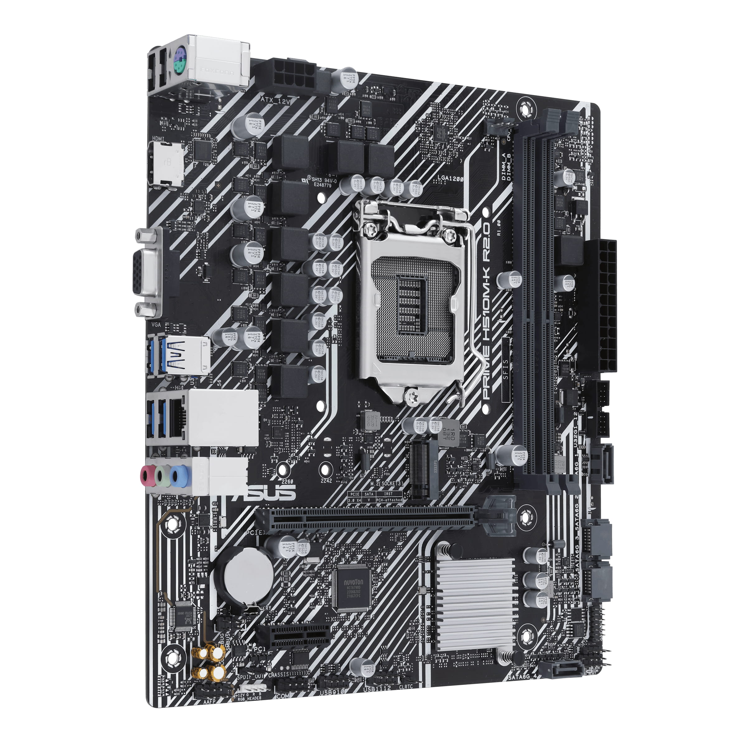 ASUS H510M-K R2.0 - Motherboard - micro ATX - LGA1200-Sockel - H470 Chipsatz - USB 3.2 Gen 1 - Gigabit LAN - Onboard-Grafik (CPU erforderlich)