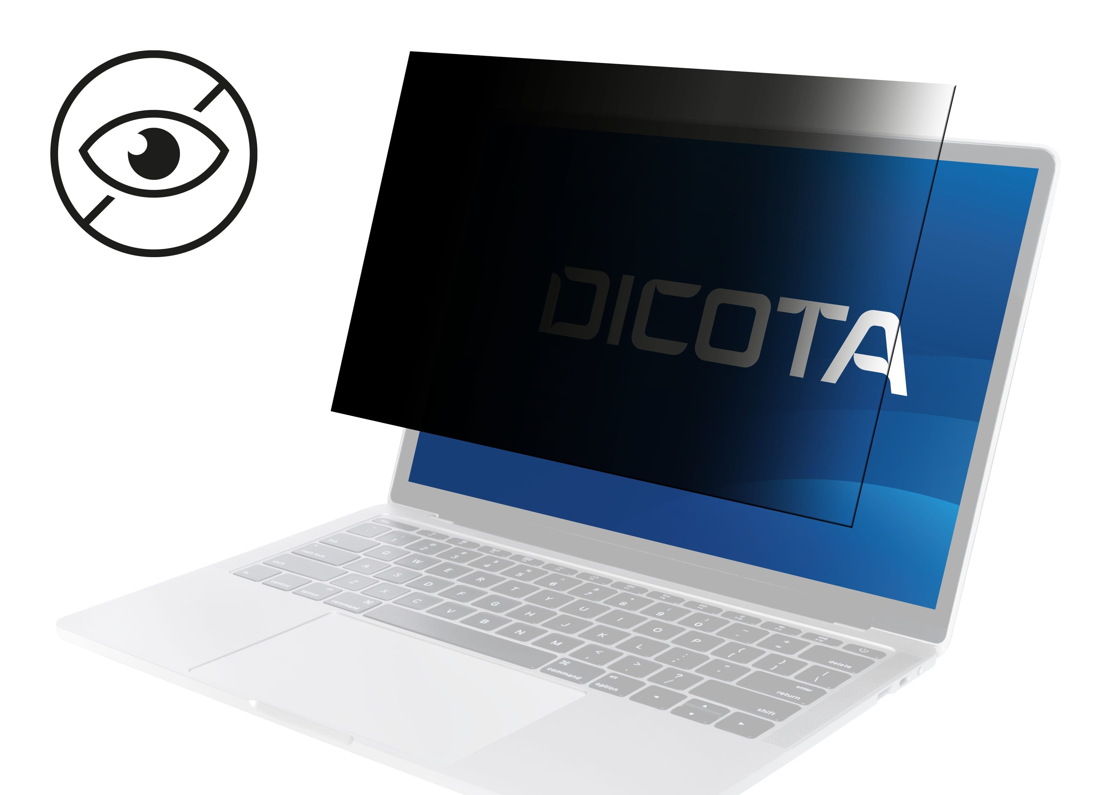 Dicota Blickschutzfilter für Bildschirme - Universal - 2-Wege - entfernbar - Schiebemontage - 33.8 cm (13.3")