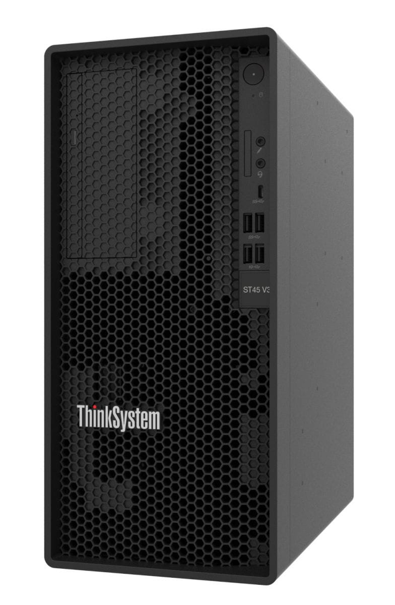 Lenovo ThinkSystem ST45 V3 7DH5 - Server - Tower - 1-Weg - 1 x EPYC 4124P / 3.8 GHz - RAM 16 GB - nicht Hot-Swap-fähig 8.9 cm (3.5")