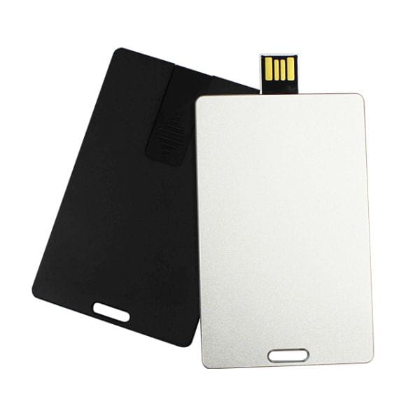 USB Stick 32 GB metallisch silber im Kartenformat