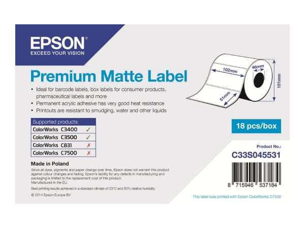 Epson Papier, Folien, Etiketten C33S045531 2