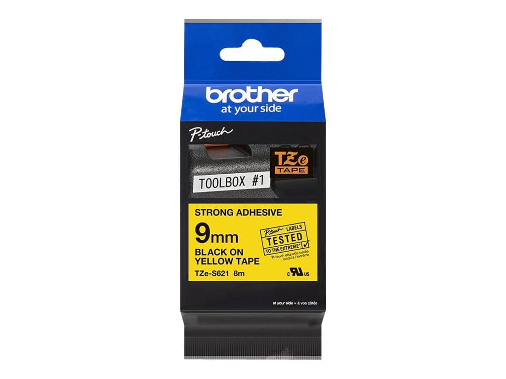 Schriftbandkassette schwarz auf gelb für Brother P-Touch 11Q 18RKT 18R